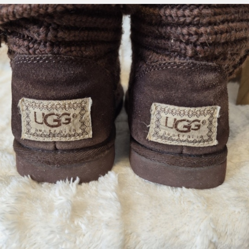 NWOT! UGG Australia Cardy Boots Knit tall Fold Over. - Picture 8 of 13